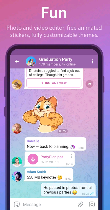 GB Telegram MOD APK 9 svg%3E