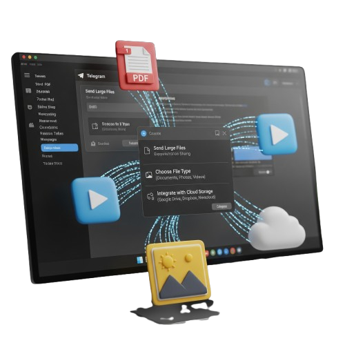 Telegram for Linux 6 Extended File Sharing Options 1