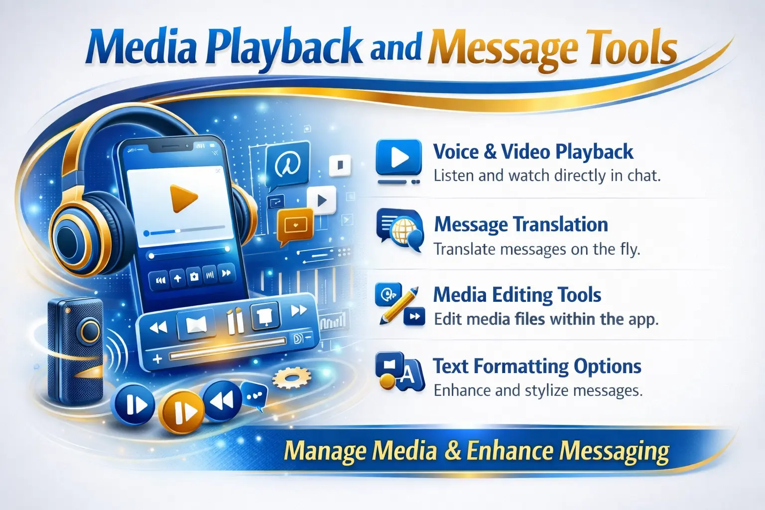 Media Playback and Message Tools